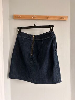 LOFT Dark Blue Denim Skirt